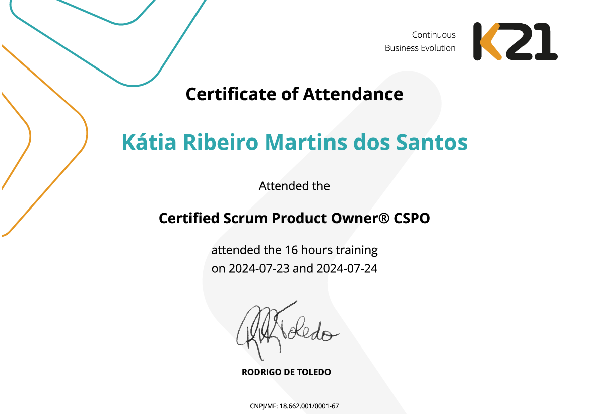 Certificado K21